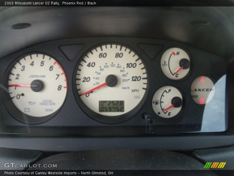Phoenix Red / Black 2003 Mitsubishi Lancer OZ Rally