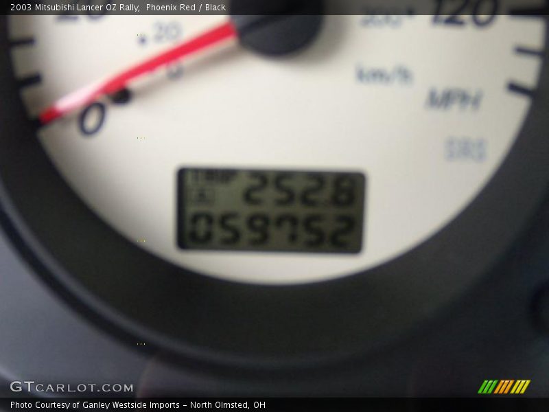 Phoenix Red / Black 2003 Mitsubishi Lancer OZ Rally