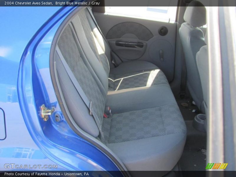 Bright Blue Metallic / Gray 2004 Chevrolet Aveo Sedan