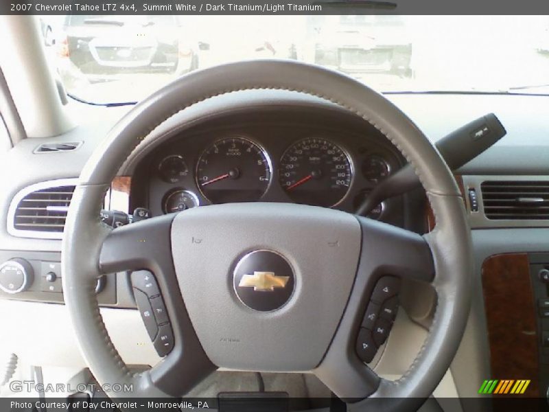 Summit White / Dark Titanium/Light Titanium 2007 Chevrolet Tahoe LTZ 4x4
