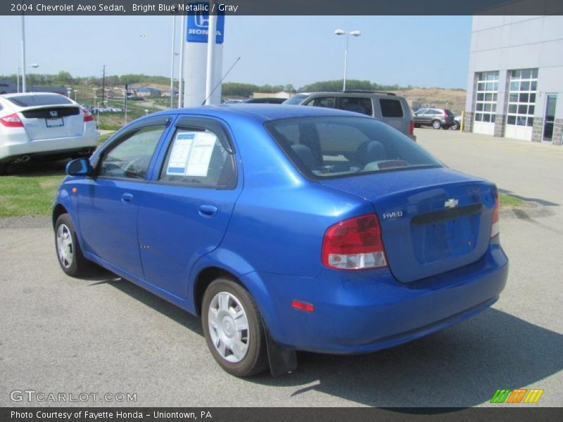 Bright Blue Metallic / Gray 2004 Chevrolet Aveo Sedan