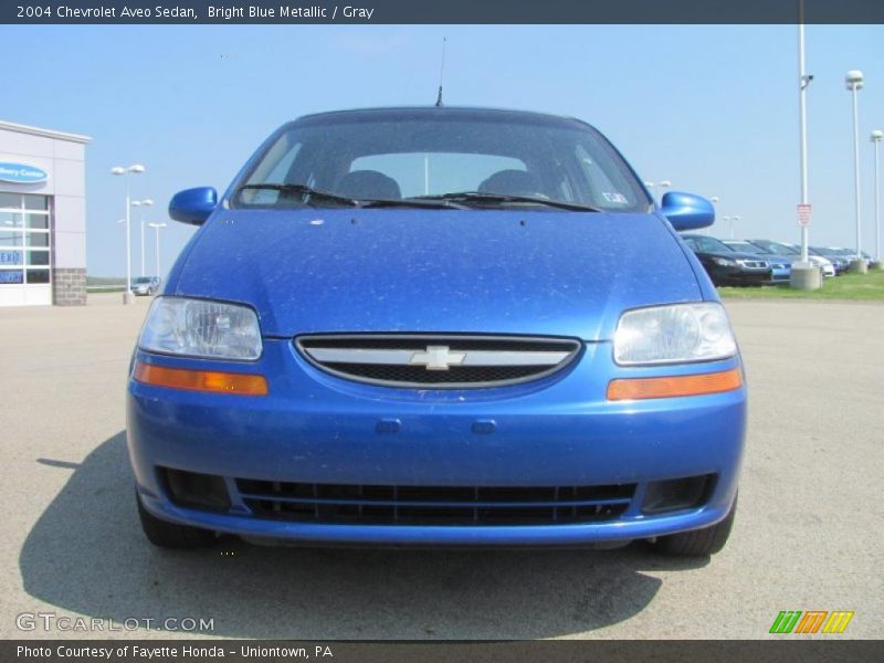 Bright Blue Metallic / Gray 2004 Chevrolet Aveo Sedan