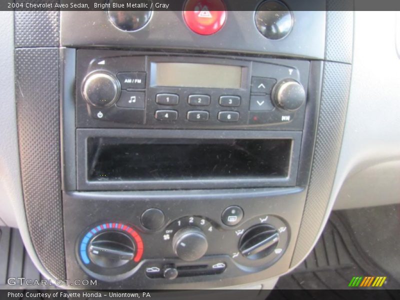 Bright Blue Metallic / Gray 2004 Chevrolet Aveo Sedan