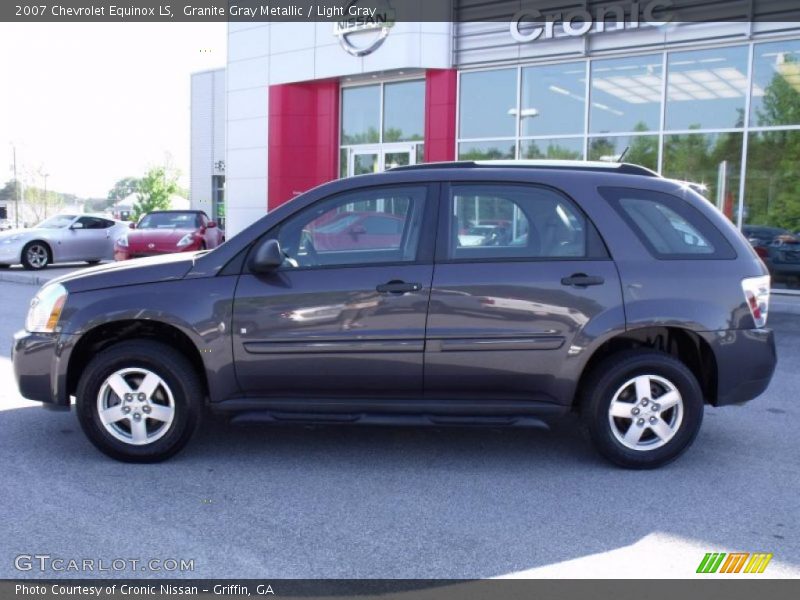 Granite Gray Metallic / Light Gray 2007 Chevrolet Equinox LS