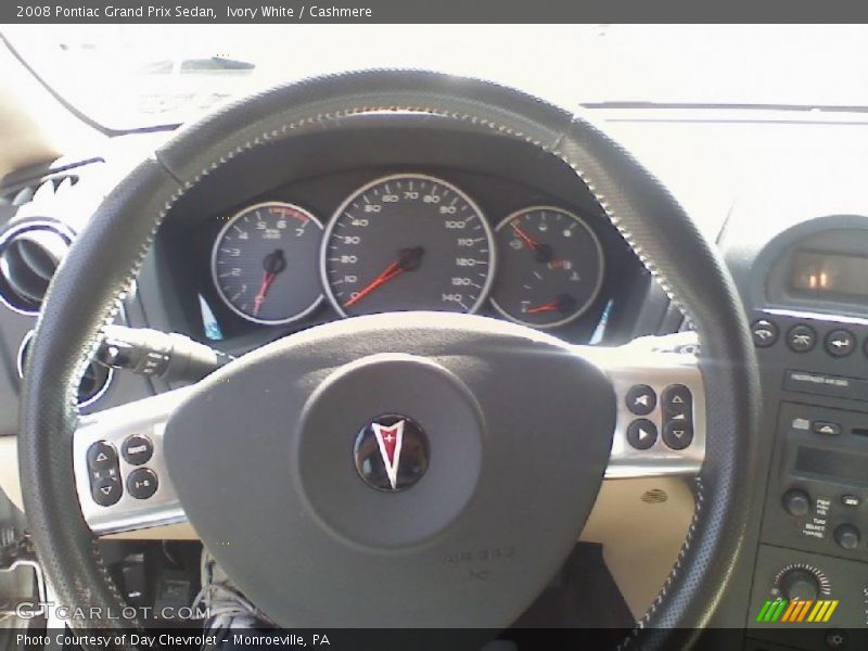 Ivory White / Cashmere 2008 Pontiac Grand Prix Sedan