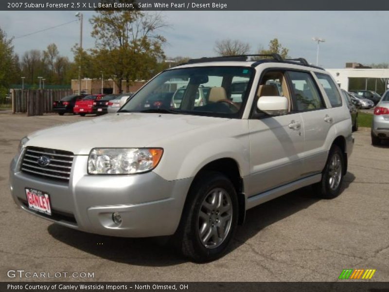 Satin White Pearl / Desert Beige 2007 Subaru Forester 2.5 X L.L.Bean Edition