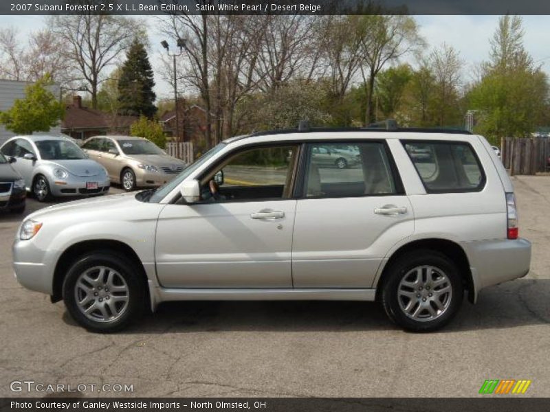 Satin White Pearl / Desert Beige 2007 Subaru Forester 2.5 X L.L.Bean Edition