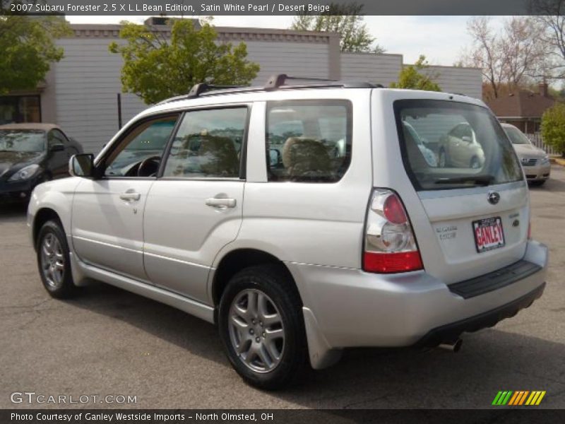 Satin White Pearl / Desert Beige 2007 Subaru Forester 2.5 X L.L.Bean Edition