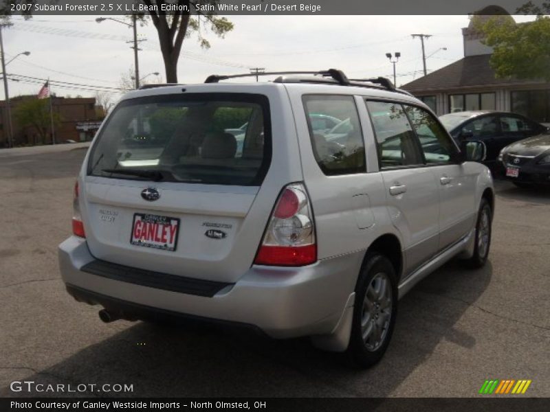 Satin White Pearl / Desert Beige 2007 Subaru Forester 2.5 X L.L.Bean Edition