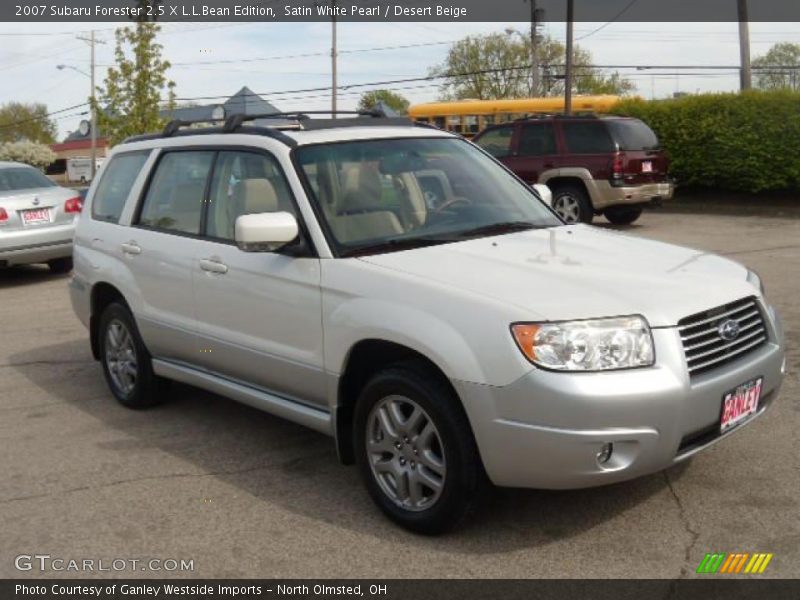Satin White Pearl / Desert Beige 2007 Subaru Forester 2.5 X L.L.Bean Edition
