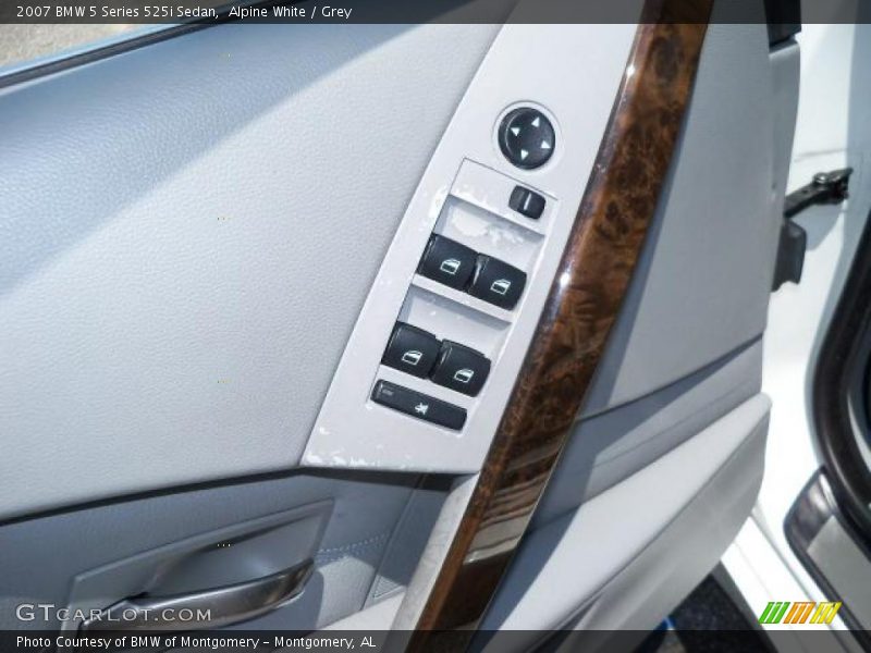 Alpine White / Grey 2007 BMW 5 Series 525i Sedan