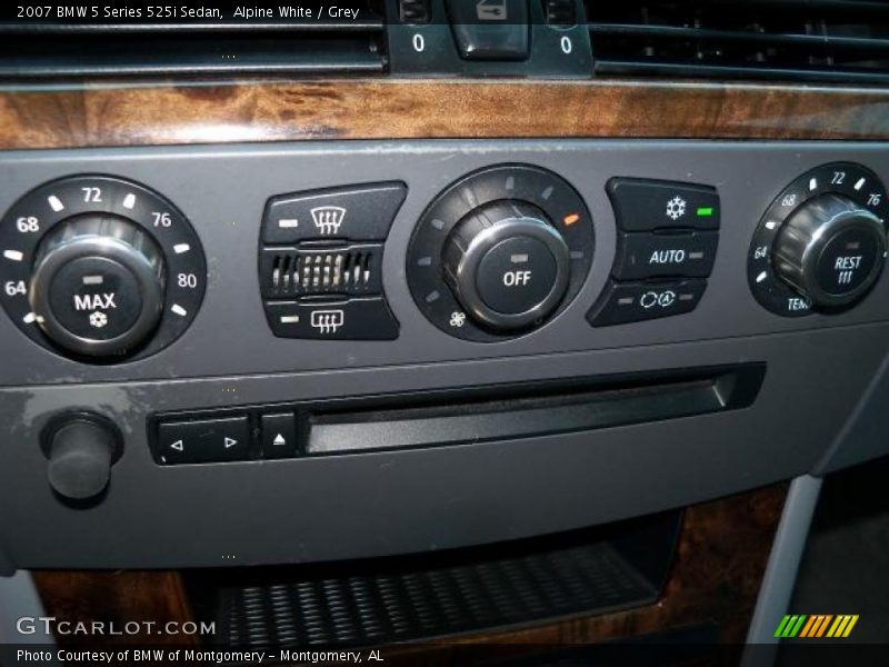 Alpine White / Grey 2007 BMW 5 Series 525i Sedan