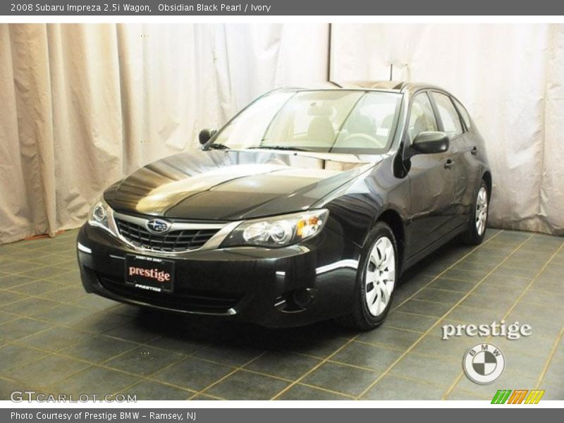 Obsidian Black Pearl / Ivory 2008 Subaru Impreza 2.5i Wagon