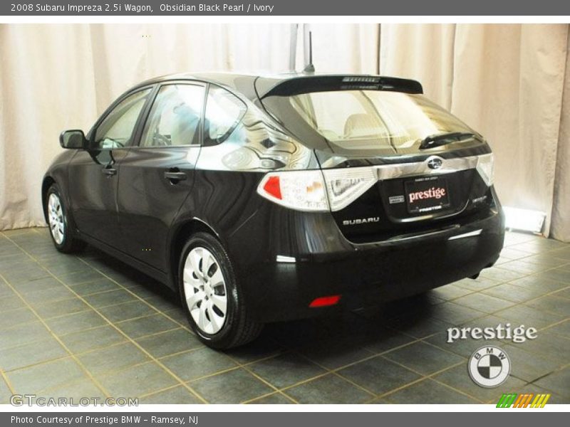 Obsidian Black Pearl / Ivory 2008 Subaru Impreza 2.5i Wagon