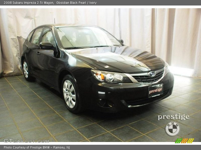 Obsidian Black Pearl / Ivory 2008 Subaru Impreza 2.5i Wagon