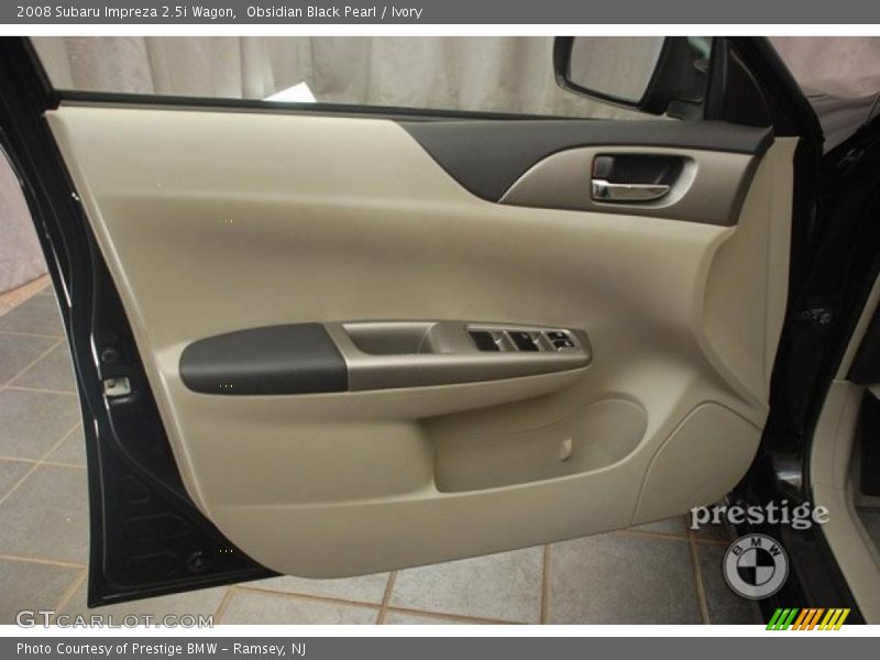 Obsidian Black Pearl / Ivory 2008 Subaru Impreza 2.5i Wagon
