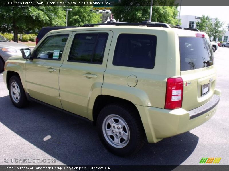 Optic Green Metallic / Dark Slate Gray 2010 Jeep Patriot Sport