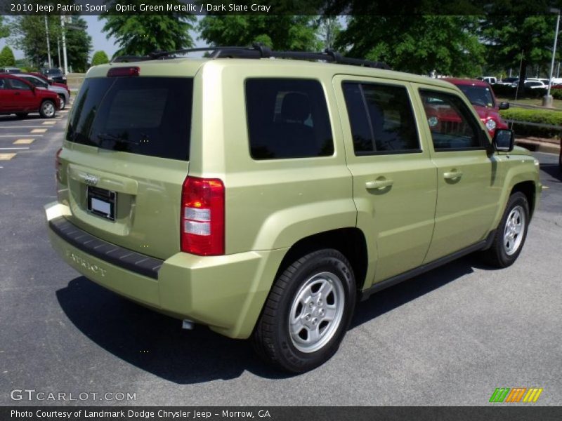 Optic Green Metallic / Dark Slate Gray 2010 Jeep Patriot Sport
