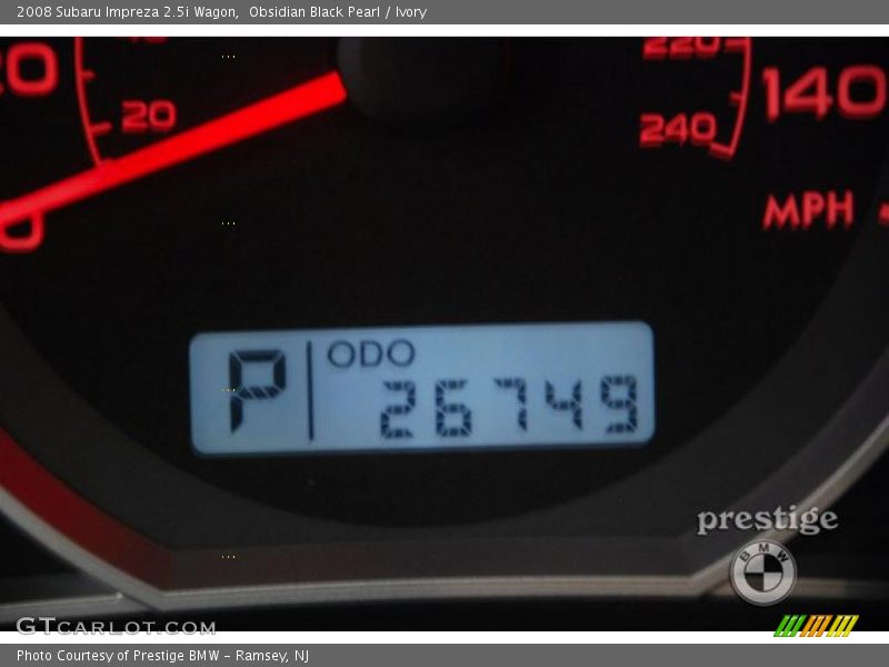 Obsidian Black Pearl / Ivory 2008 Subaru Impreza 2.5i Wagon