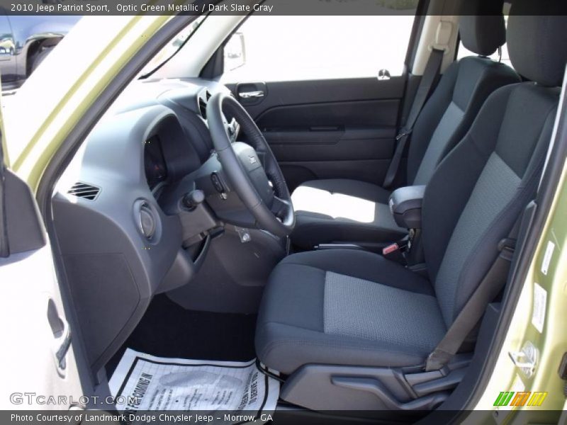 Optic Green Metallic / Dark Slate Gray 2010 Jeep Patriot Sport