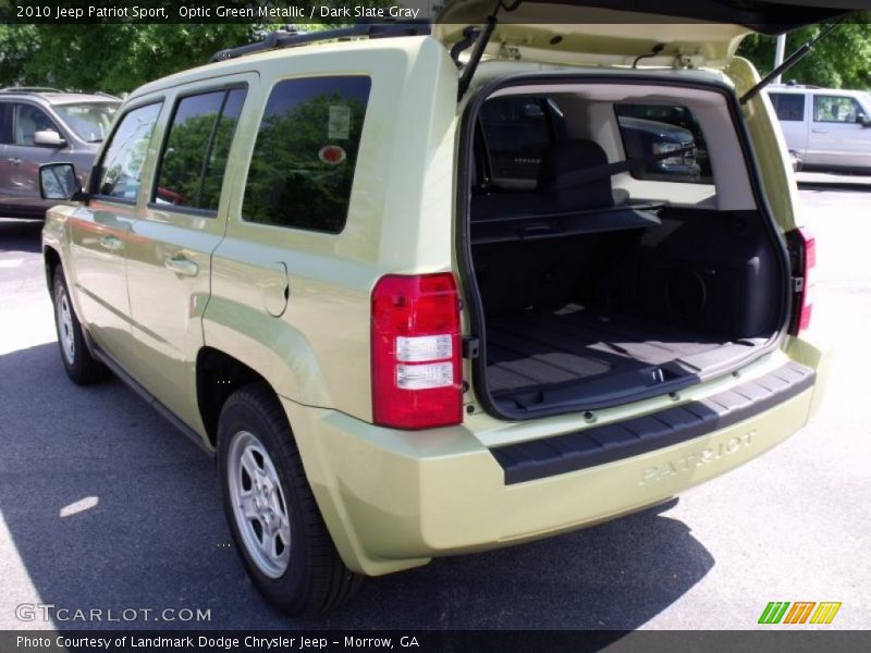 Optic Green Metallic / Dark Slate Gray 2010 Jeep Patriot Sport