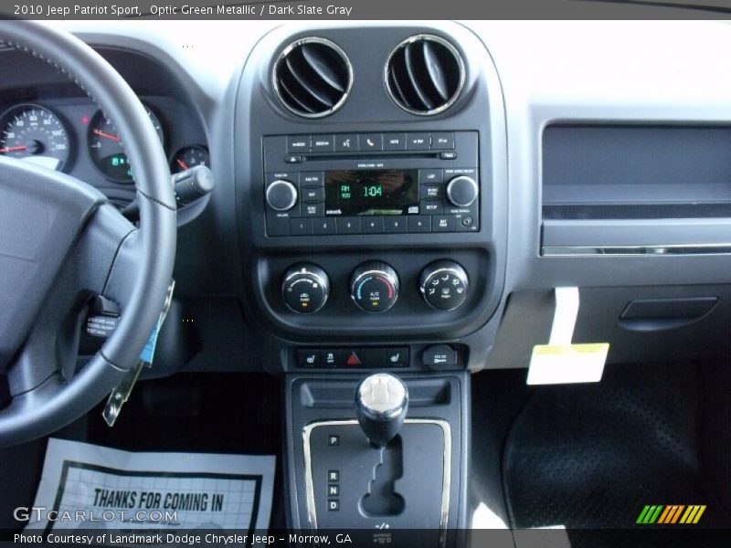 Optic Green Metallic / Dark Slate Gray 2010 Jeep Patriot Sport