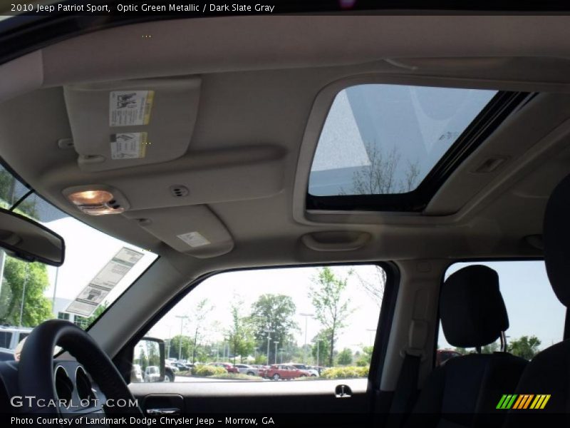 Optic Green Metallic / Dark Slate Gray 2010 Jeep Patriot Sport