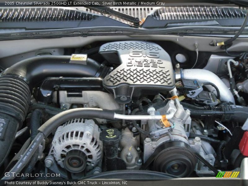 Silver Birch Metallic / Medium Gray 2005 Chevrolet Silverado 2500HD LT Extended Cab
