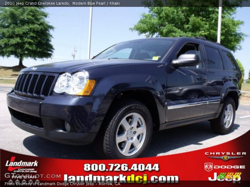 Modern Blue Pearl / Khaki 2010 Jeep Grand Cherokee Laredo