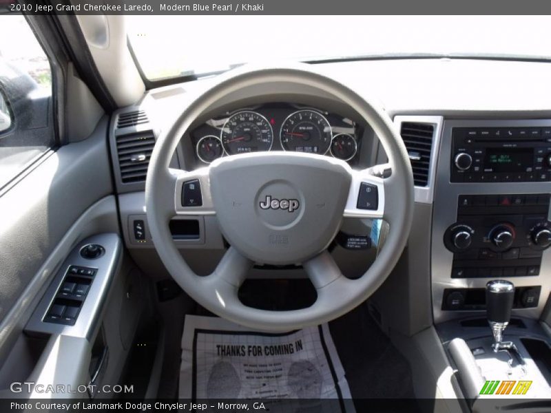 Modern Blue Pearl / Khaki 2010 Jeep Grand Cherokee Laredo