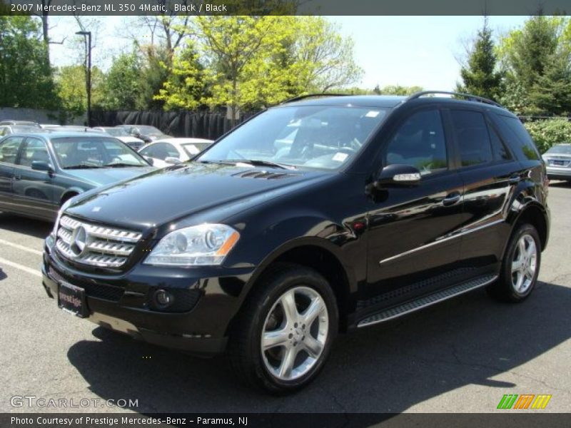 Black / Black 2007 Mercedes-Benz ML 350 4Matic