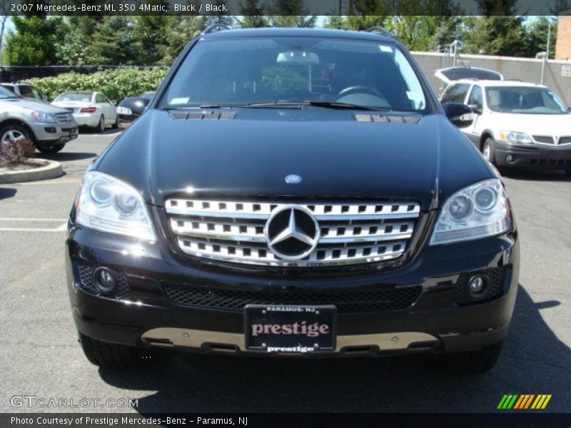 Black / Black 2007 Mercedes-Benz ML 350 4Matic