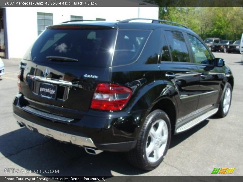 Black / Black 2007 Mercedes-Benz ML 350 4Matic