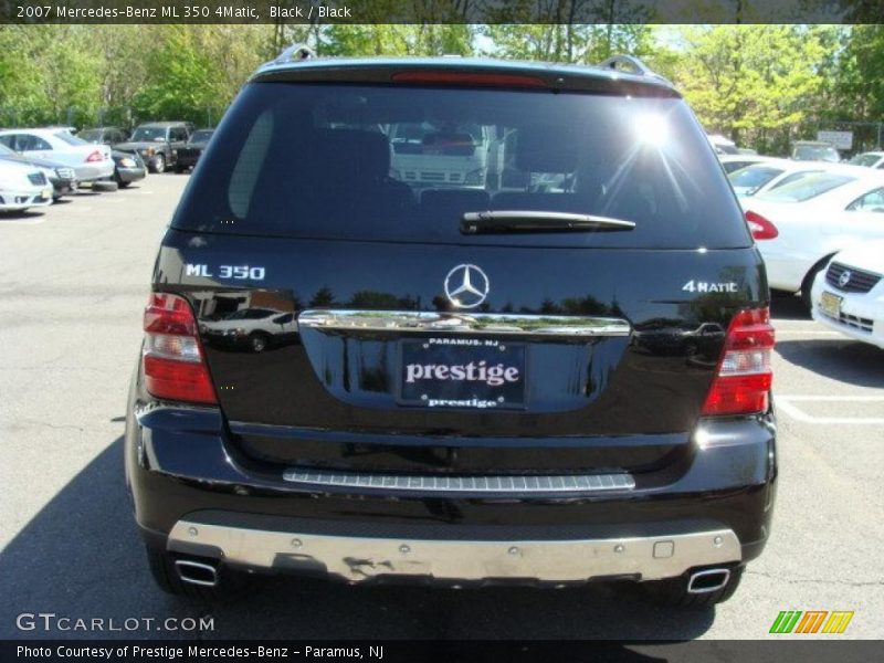 Black / Black 2007 Mercedes-Benz ML 350 4Matic