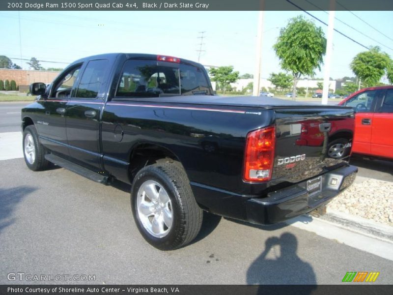 Black / Dark Slate Gray 2002 Dodge Ram 1500 Sport Quad Cab 4x4