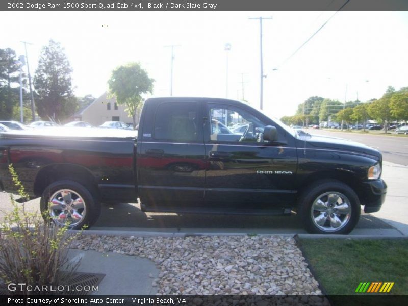Black / Dark Slate Gray 2002 Dodge Ram 1500 Sport Quad Cab 4x4