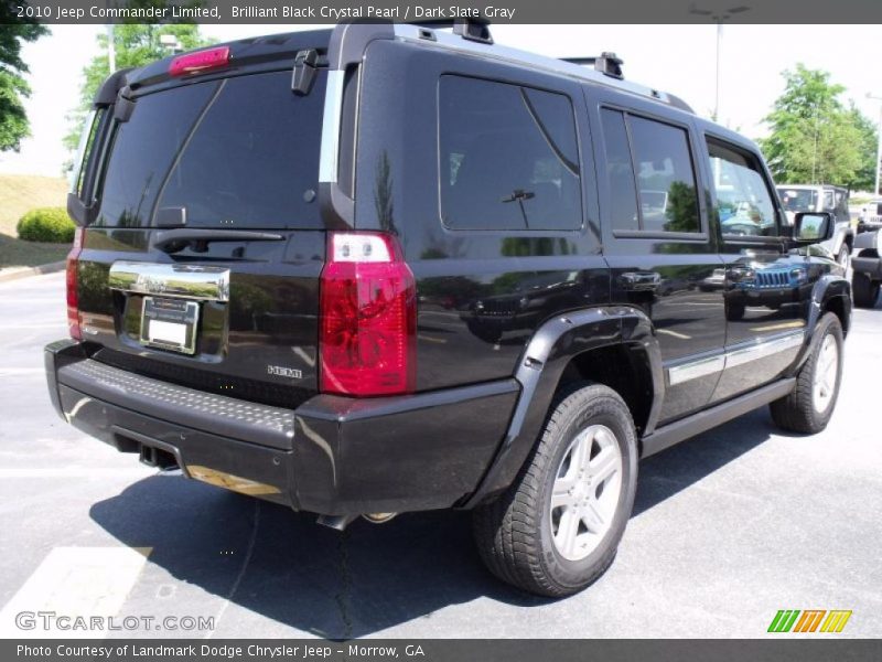 Brilliant Black Crystal Pearl / Dark Slate Gray 2010 Jeep Commander Limited