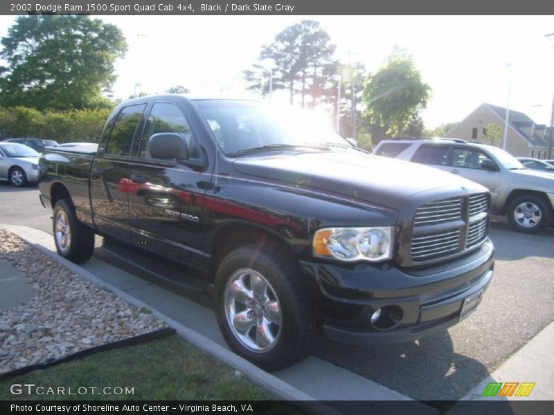 Black / Dark Slate Gray 2002 Dodge Ram 1500 Sport Quad Cab 4x4