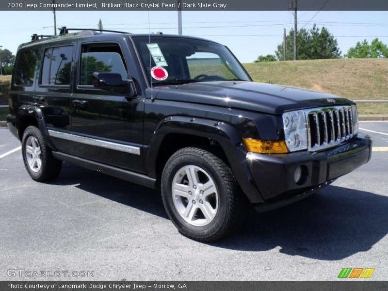 Brilliant Black Crystal Pearl / Dark Slate Gray 2010 Jeep Commander Limited
