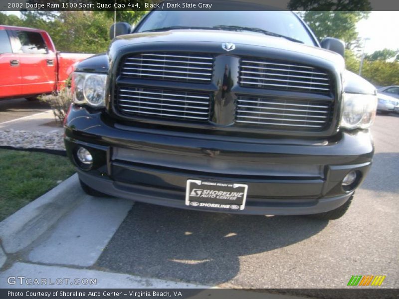 Black / Dark Slate Gray 2002 Dodge Ram 1500 Sport Quad Cab 4x4