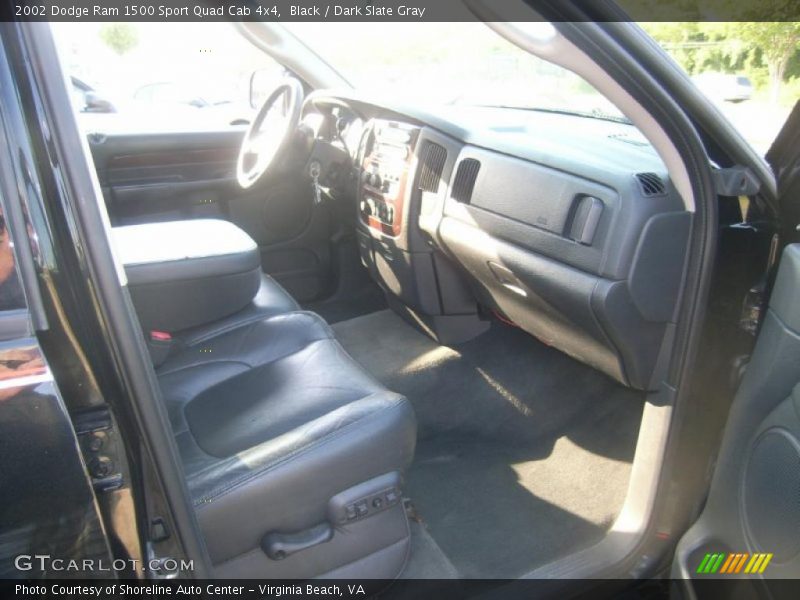 Black / Dark Slate Gray 2002 Dodge Ram 1500 Sport Quad Cab 4x4