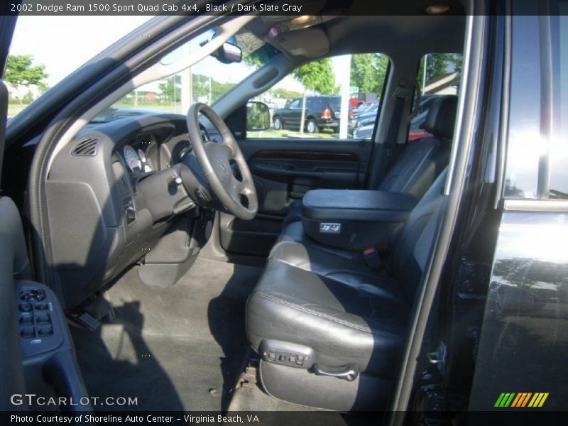 Black / Dark Slate Gray 2002 Dodge Ram 1500 Sport Quad Cab 4x4