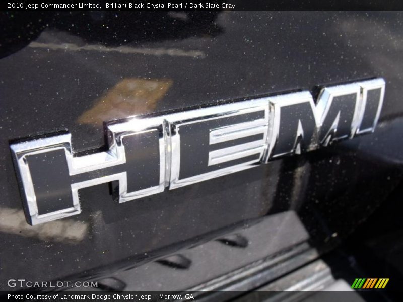 Brilliant Black Crystal Pearl / Dark Slate Gray 2010 Jeep Commander Limited