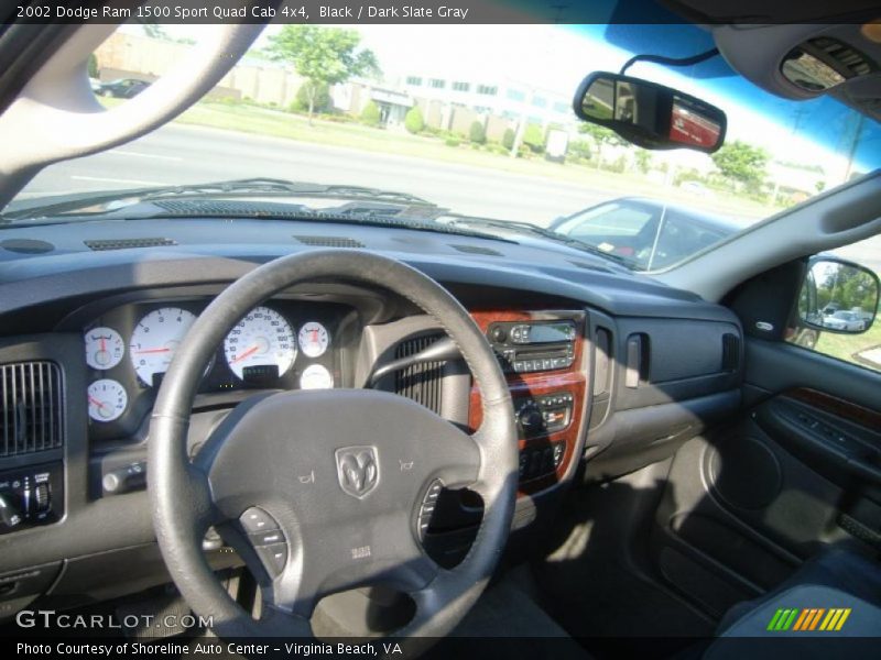 Black / Dark Slate Gray 2002 Dodge Ram 1500 Sport Quad Cab 4x4