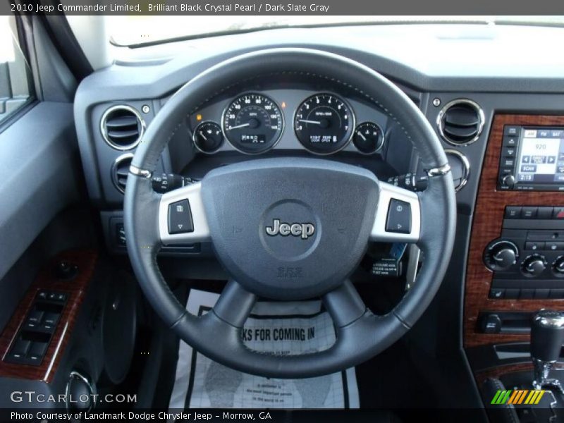 Brilliant Black Crystal Pearl / Dark Slate Gray 2010 Jeep Commander Limited