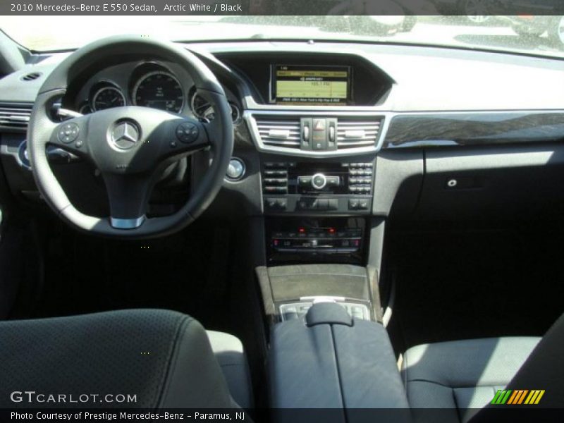 Arctic White / Black 2010 Mercedes-Benz E 550 Sedan