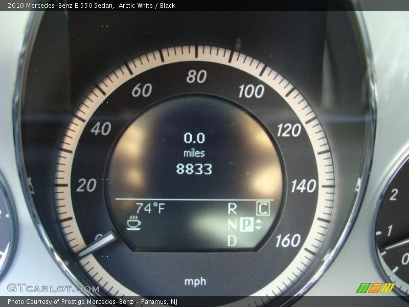 Arctic White / Black 2010 Mercedes-Benz E 550 Sedan