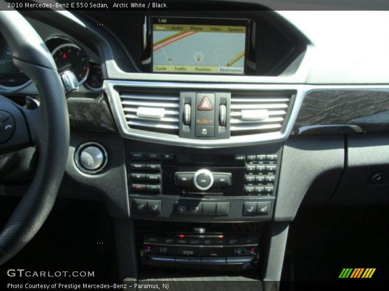 Arctic White / Black 2010 Mercedes-Benz E 550 Sedan