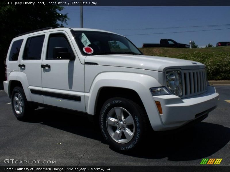 Stone White / Dark Slate Gray 2010 Jeep Liberty Sport