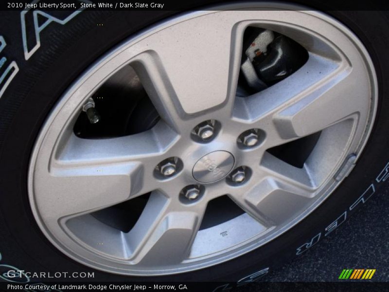 Stone White / Dark Slate Gray 2010 Jeep Liberty Sport